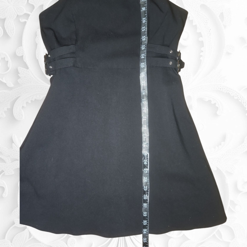 Guess Black Halter Mini Dress with Cutout Details XL - Picture 3 of 5